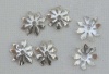 Sterling Silver Bead Cap Flower Fits  8-20mm  x 1pr